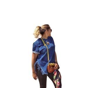 [BDG] Jean Fringe Top - Size M